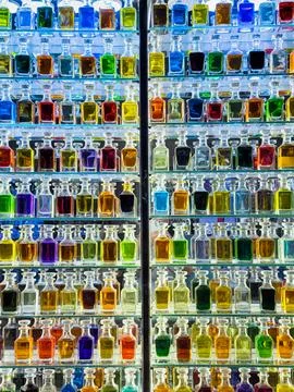 Two Cases Of Perfume Vials Stock Photos