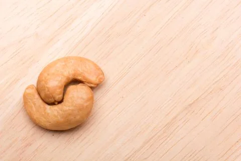 Two cashew nuts Stock Photos