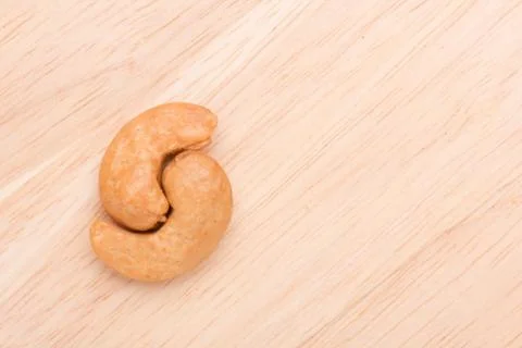 Two cashew nuts Stock Photos