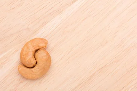 Two cashew nuts Stock Photos