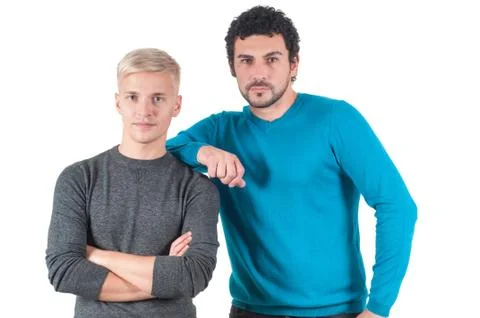 Two caucasian men 写真素材