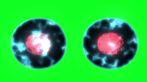 Two Cell Division Green Stock Footage 72893907