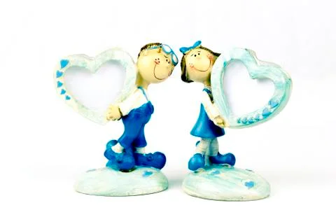 Two ceramic doll Foto stock