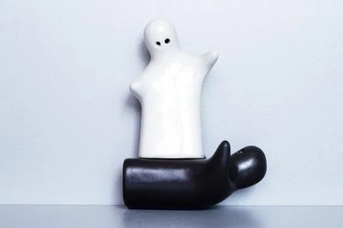 Two ceramic figures Stock Photos