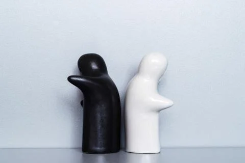 Two ceramic figures Stock Photos