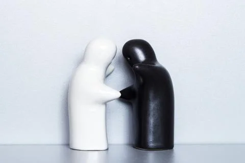 Two ceramic figures Stock Photos