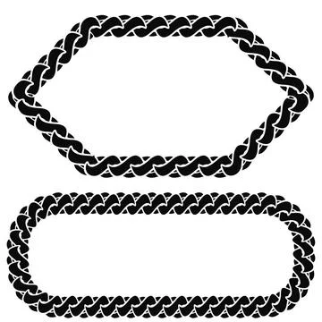 Two Chain Frames Two Chain Frames Isolated on White Background Copyright: ... Stock Photos