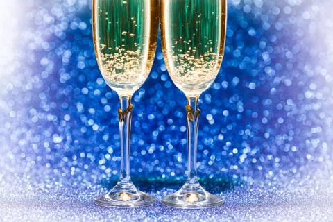 Two champagne glasses Foto stock