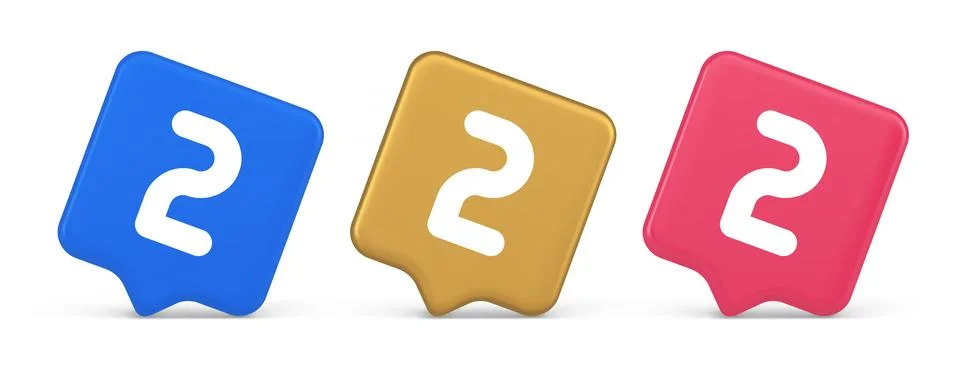 Two character button numeral cyberspace calculation service 3d realistic sp.. Illustrazione stock