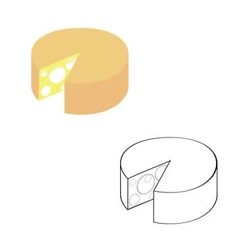 Two cheese Иллюстрация