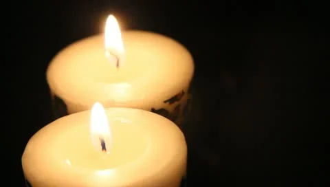 Two cheetah candles Stock Footage 11019605