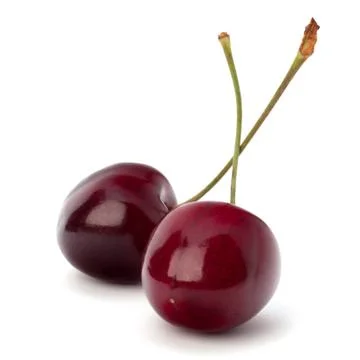 Two cherry berries Stock Photos