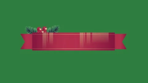 Two chers on it red heart christmas present ribbon decorations isolated Stock Footage 336858104