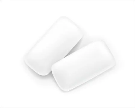 Two chewing gum. Illustrazione stock