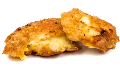 Two chicken schnitzel Stock Photos