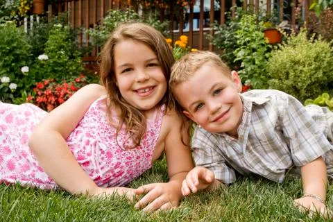 Two children Stock-Fotos