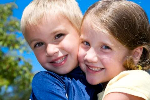 Two children 스톡 사진