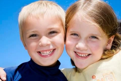 Two children Stock-Fotos