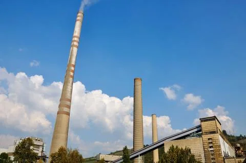 Two chimneys Foto stock