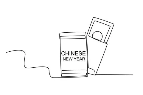 Two Chinese red envelopes Stock Illustration