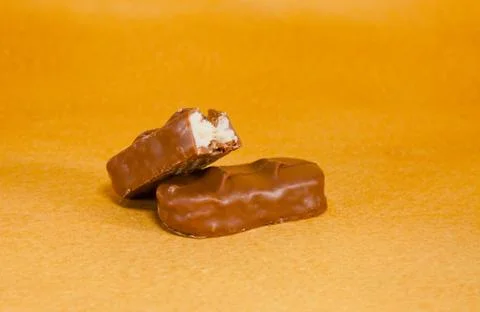 Two chocolate bars Stock Photos