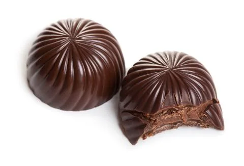 Two chocolate candies Stock Photos