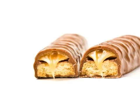 Two chocolate sticks Stock Photos