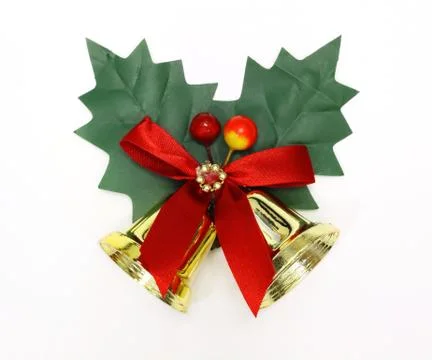 Two christmas bells Stock Photos