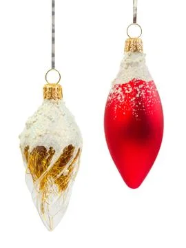 Two christmas decorations Stock Photos