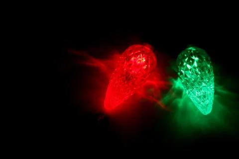 Two Christmas Lights Stock Photos