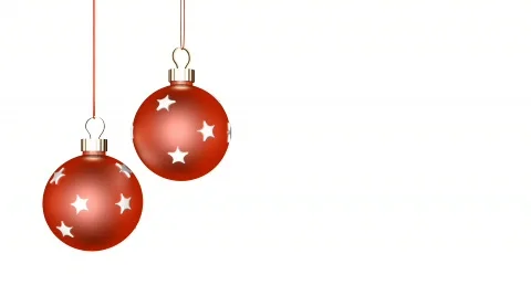 Two Christmas Ornaments Loop  Video stock 88559