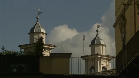 Two church steeples 動画素材 95600798