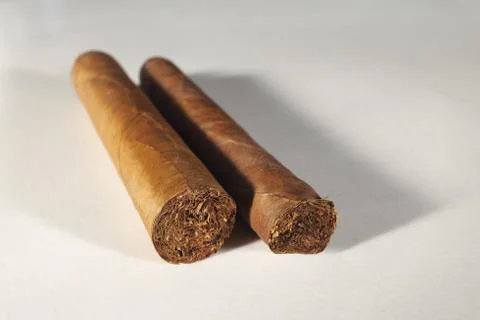 Two Cigars Stock Photos