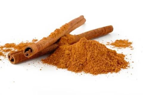 Two cinnamon stick Stock Photos