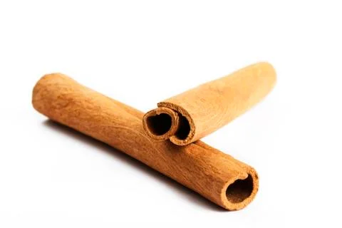 Two cinnamon sticks Stock Photos
