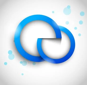 Two circle tags Stock Illustration