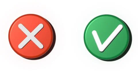 Two circular icons, one red with a white cross and the other green with a w.. 스톡 일러스트