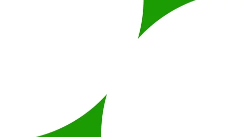 Two Circular Shape Explode From Corner on Green Screen. Footage Transition Stock Footage 255478887