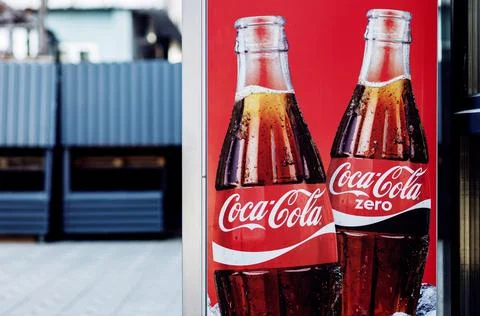 Two classic Coca-Cola bottle Stock Photos