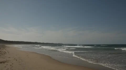 Two clip combo of waves on the beach Stock Footage 52426488