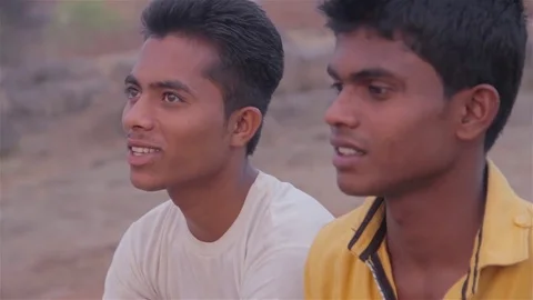 Two close friends from Indian Stock Footage 82244544