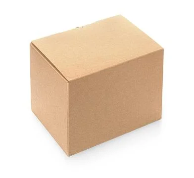 Two closed cardboard Box Stock Photos