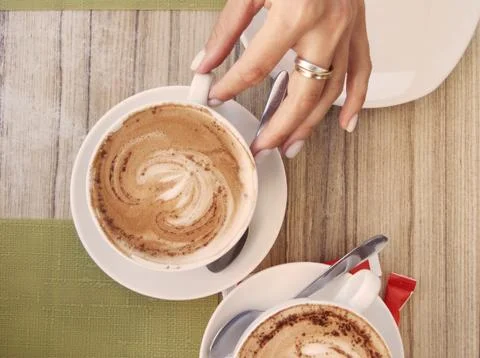 Two coffee cups 写真素材