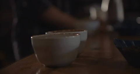 Two Coffees Side By Side 스톡 동영상 105362393