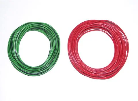 Two coil of wire Stock Photos