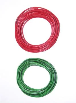 Two coil of wire Stockfoto's