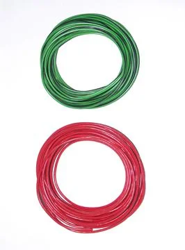 Two coil of wire Stock Photos