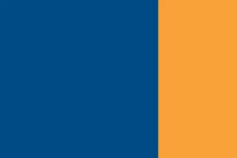 Two color background classic blue and contrast yellow color. Stock Illustration