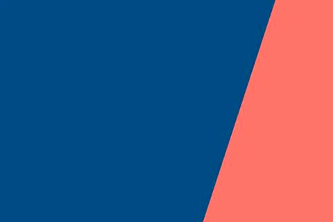 Two color background classic blue and coral color. Stock Illustration
