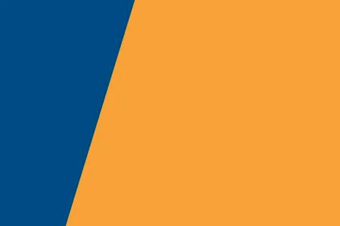 Two color background classic blue and contrast yellow color. Stock Illustration